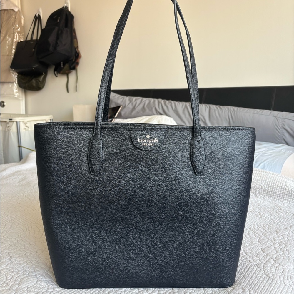 Kate Spade Classic Black Leather Tote